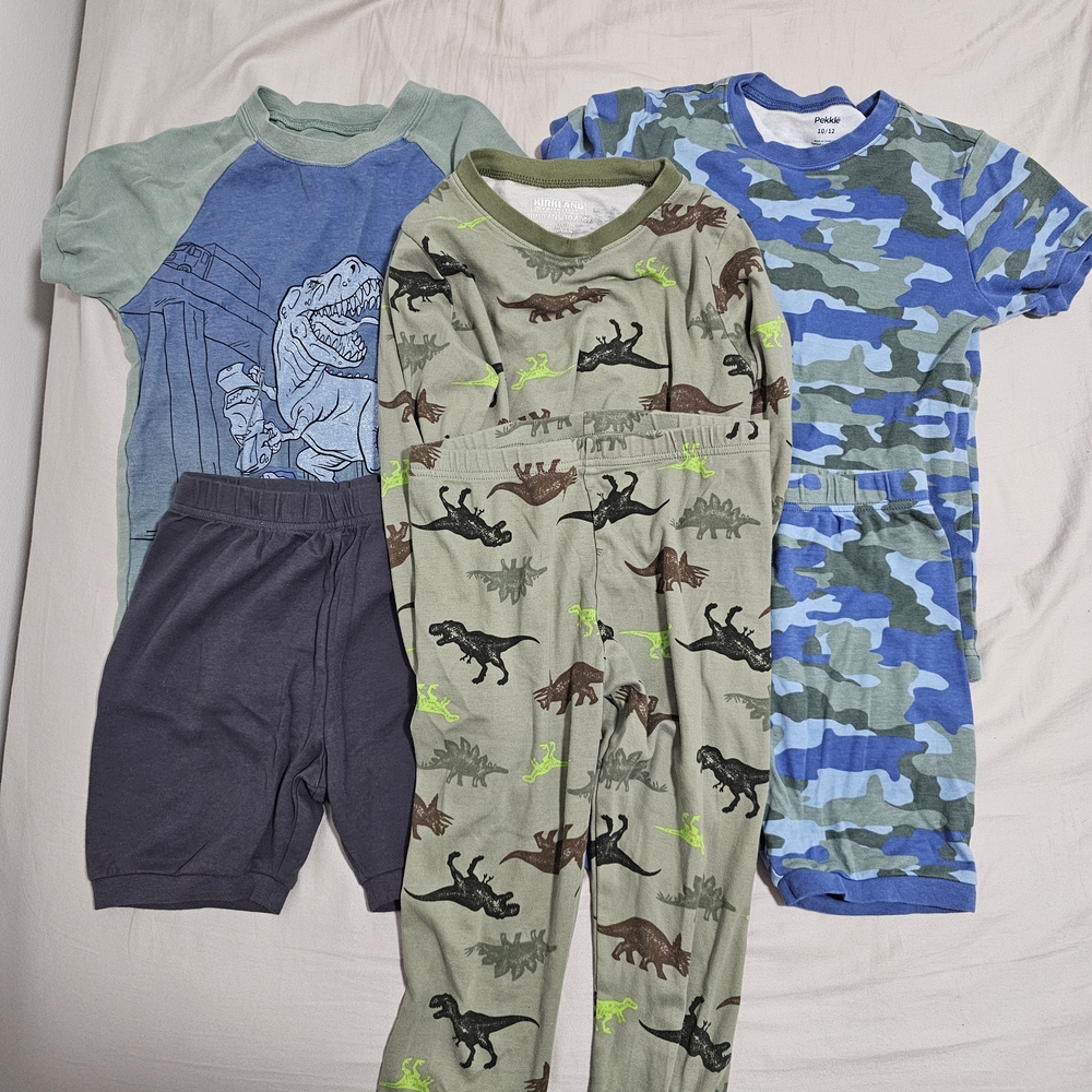 Dinosaur and Camo Kids Pajama Set